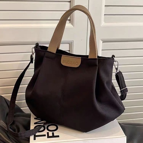 Large Capacity Tote Bag for Women, 2024 New Fashion Casual Fabric Single Shoulder Bag, Trendy This Year, Suitable for School and Commuting