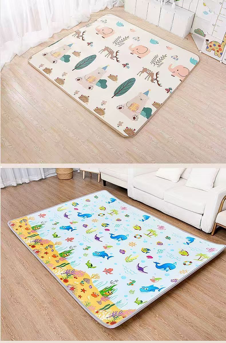 Baby Crawling Mat for Infants and Young Children Thickeneded Living Room Household Formaldehyde-Free Floor Mat Non-Toxic, Odorless, Non-Slip and Moisture-Proof Crawling Mat