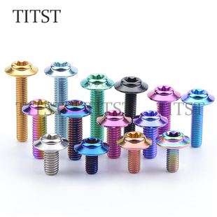 TITST Titanium A3 M5/M6 umbrella head electric motorcycle titanium alloy screw support multi-color