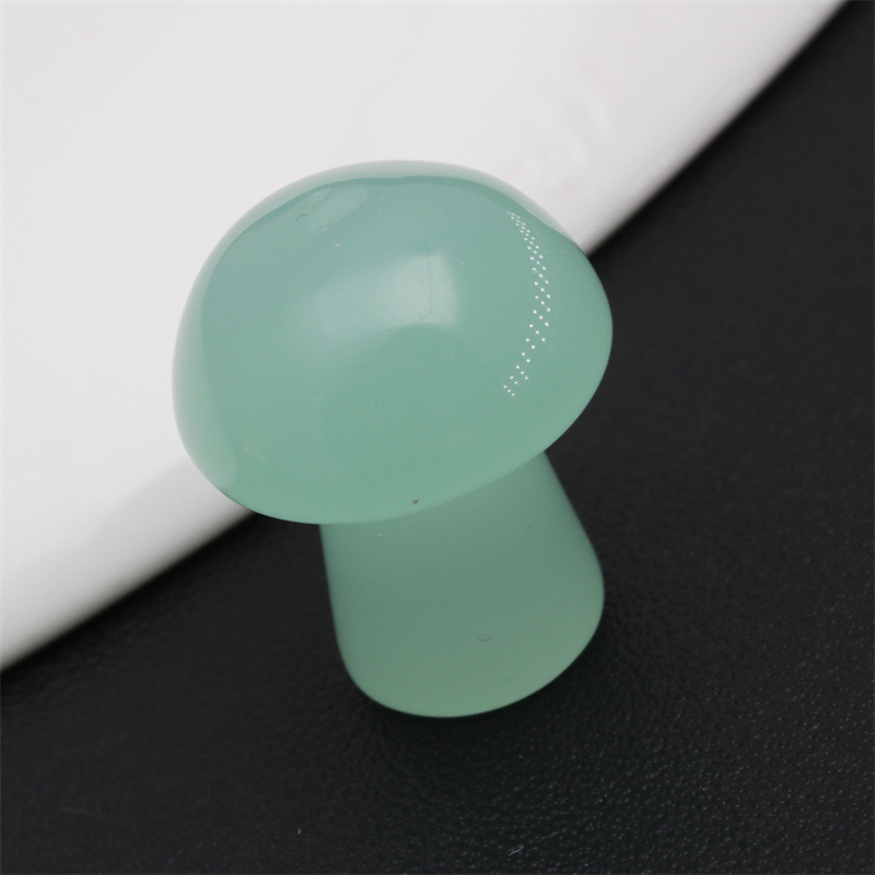 Cristal de ágata piedra semipreciosa Mini seta decoración maceta pecera DIY joyería decorativa seta transfronteriza