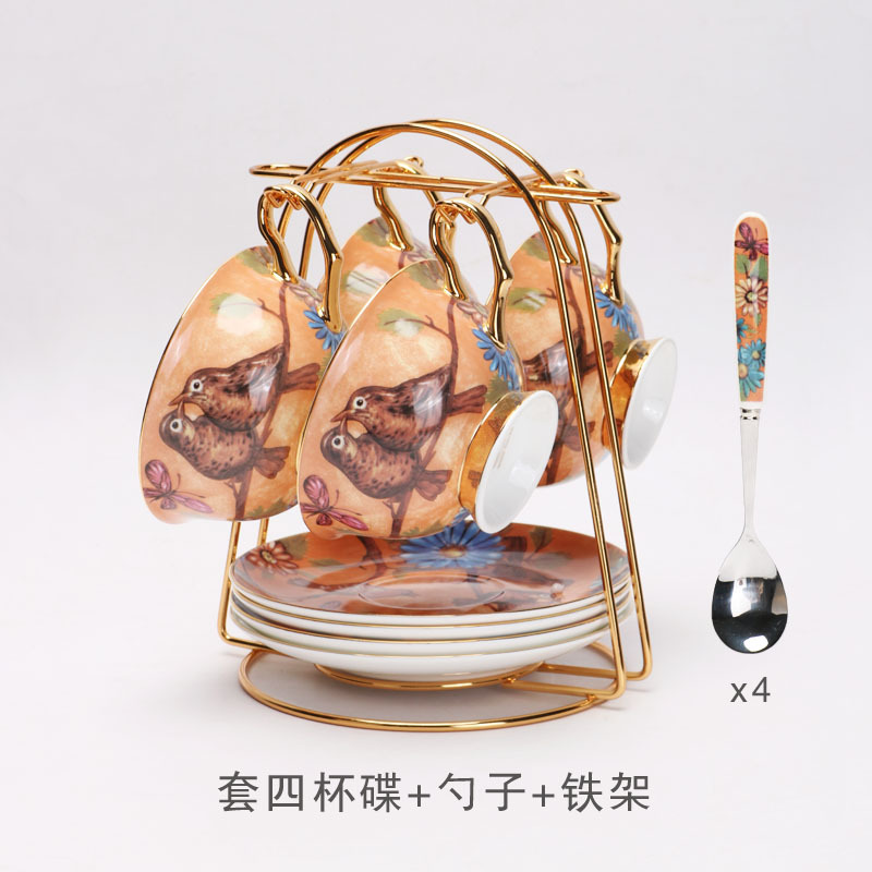 La Luz de lujo de porcelana británica tarde juego de té traje de alta apariencia taza de café y platillo traje de caja de regalo