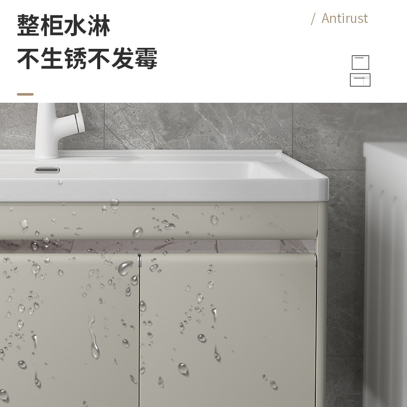 lavabo cerámica integral lavabo con tablero de fricción lavabo doméstico lavabo de acero inoxidable gabinete de lavabo