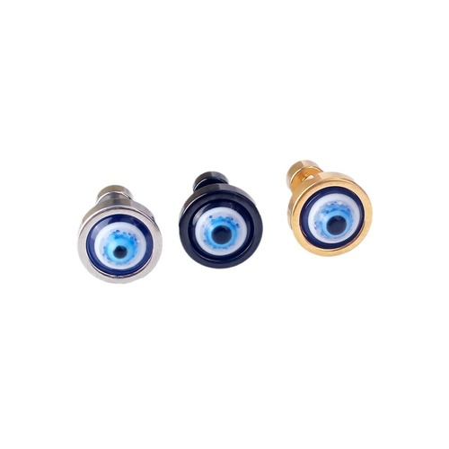 Korean Style Fashion Personal Demon Eye Titanium Steel Earrings Taobao eBay Cross-border Exclusive Supply Hip-Hop Earrings Supply