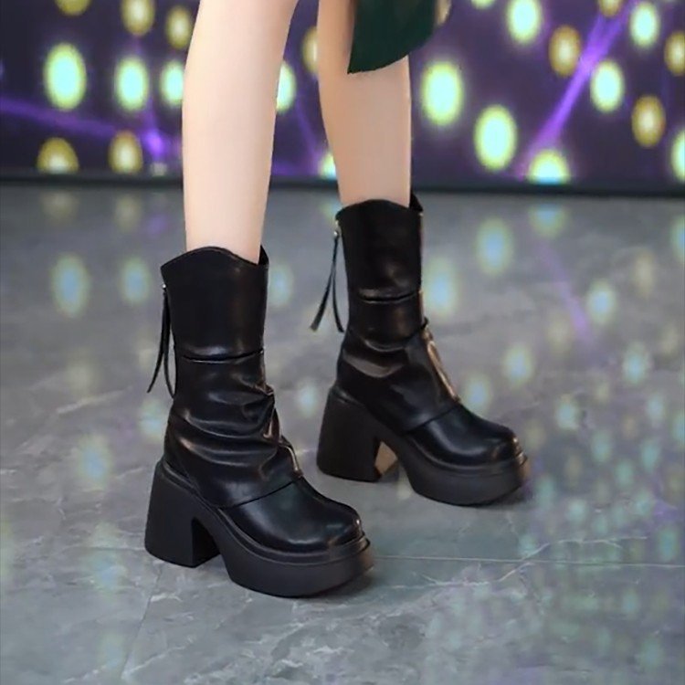 Waterproof Leather Western Bohemian Low Heel Pointed Toe Round Toe Slip-On Buckle Everyday Formal Events Footwear_voghion.com