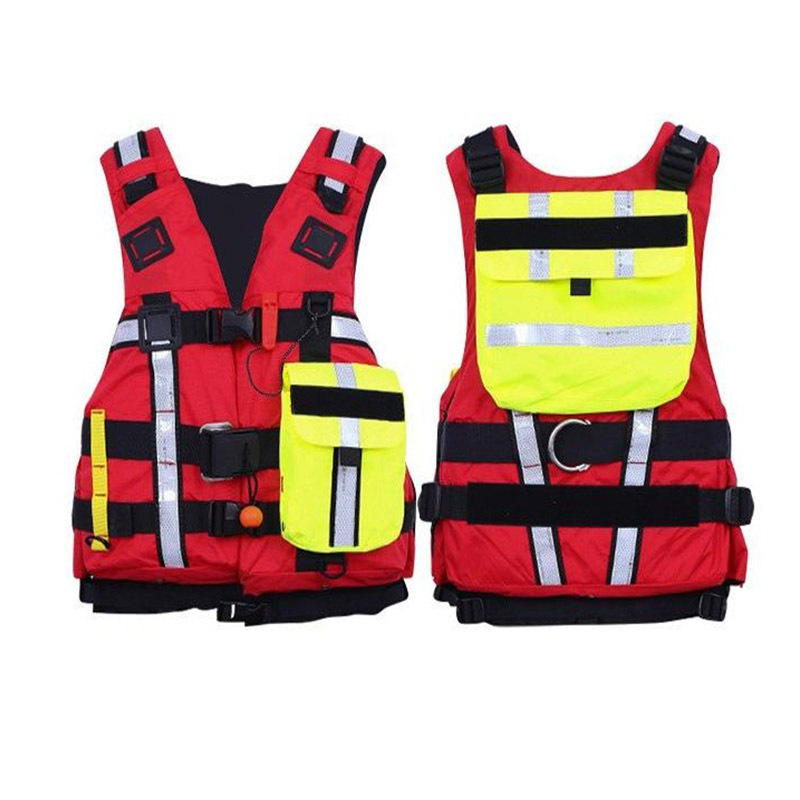 防汛抢险激流救生衣170KN大浮力重型救援马甲带领子抢险背心