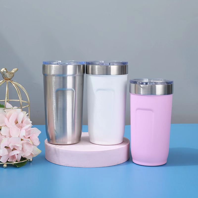 Comercio exterior nuevo acero inoxidable de doble capa taza de plástico aislante de calor portable taza de café taza de automóvil fábrica de taza de automóvil directamente al aire libre
