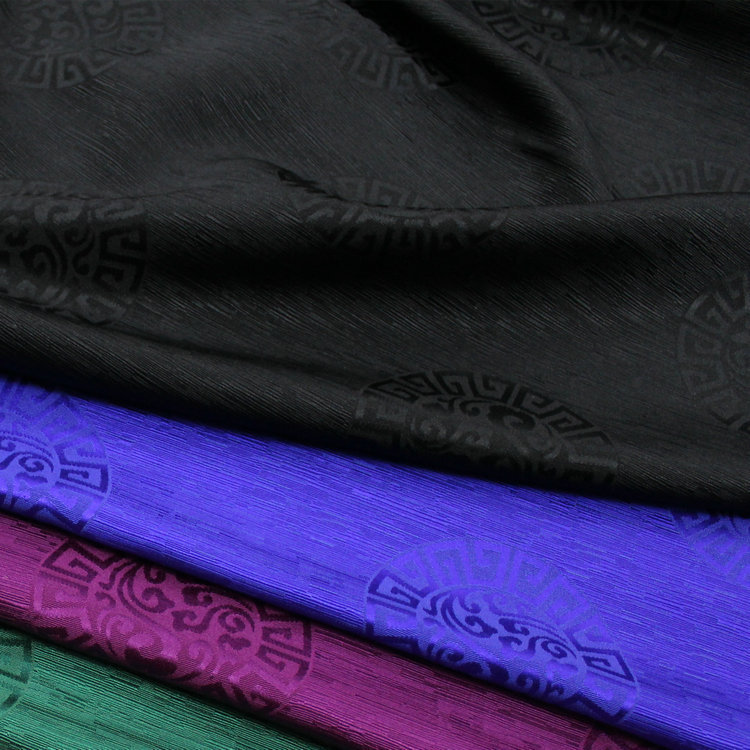 唐装蒙古袍藏袍影视舞台服装丝绸面料装饰手工提花织锦缎棉团布料