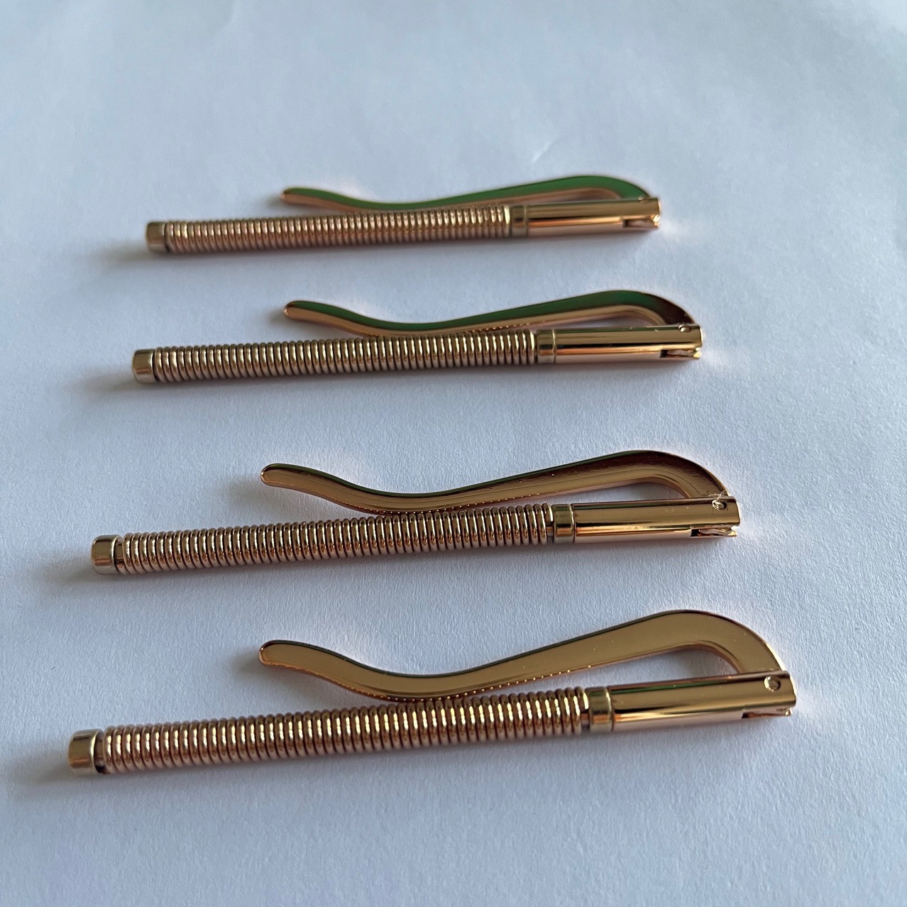 80MM 구리 커터 헤드 에지 스트립 수하물 문구 하드웨어 액세서리 보관 청구서 체크 지갑 클립 카드 가방
