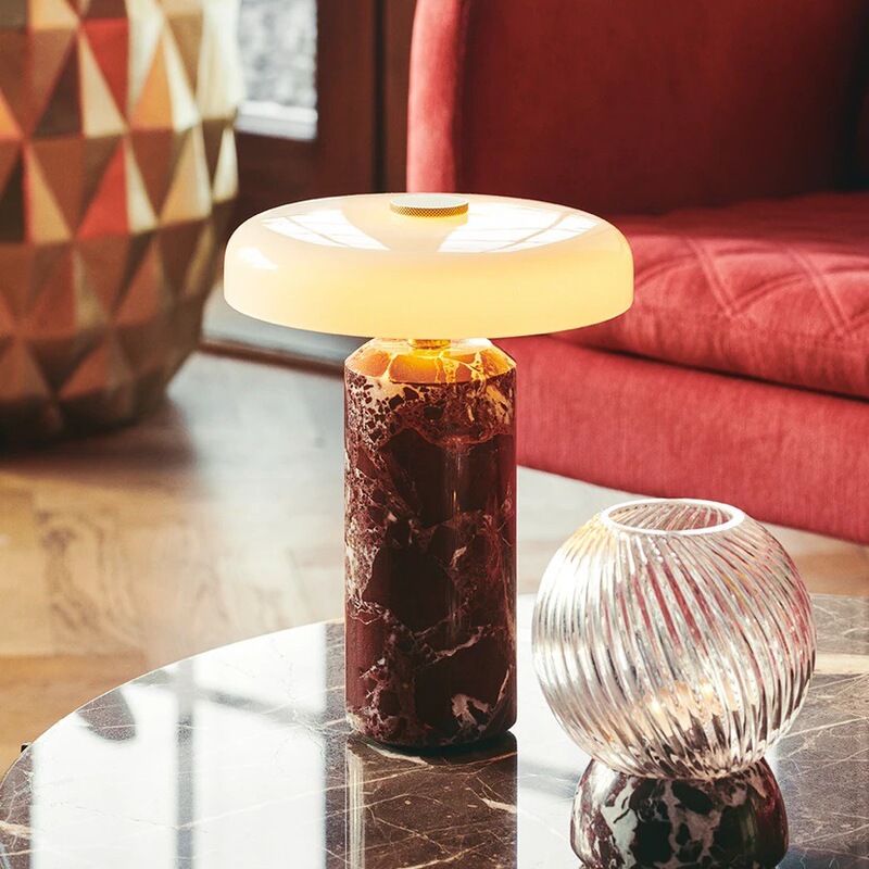 Danish Trip Carrara Portable Rechargeable Table Lamp for Living Room, Bedroom, Bedside, Marble High-End Atmosphere Lamp Danish Trip Carrara Portable Rechargeable Table Lamp for Living Room, Bedroom, Bedside, Marble High-End Atmosphere Lamp