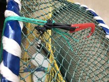钓螃蟹的钩子青蟹配件笼饵料抓螃蟹笼子固定虾笼套圈工具