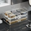Transparent color-three-layer drawer