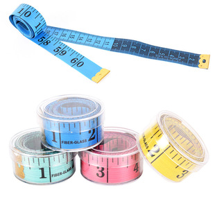 Transparent Boxed Set of 1.5m Colored Measuring Tapes, Plastic Wine Glass Measuring Tapes, Wide Leather Measuring Tapes, Clothing Measuring Tapes, Mixed Colored Measuring Tapes
