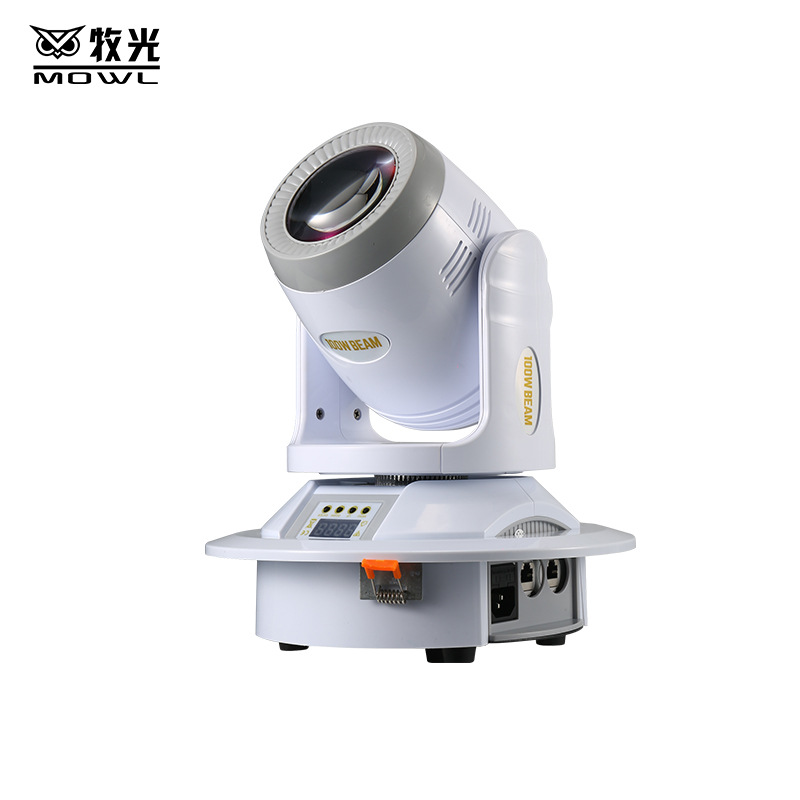 100W pequeña pistola de acero haz de luz patrón de luz KTV luz de la cabeza móvil incrustado LED luz giratoria de colores claro Bar Luz