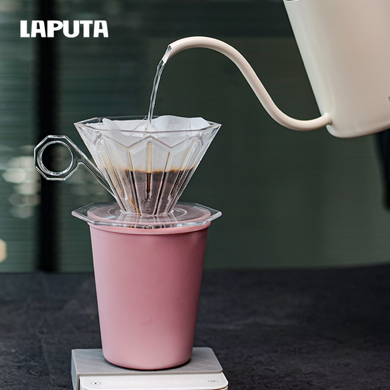 laputa lerton diamond resin hand punch v60 filter cup drip filter household coffee pot appliance set