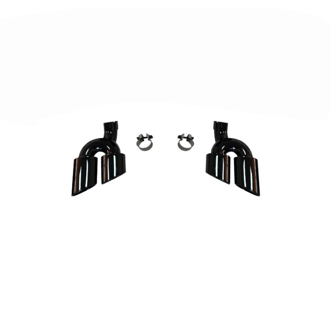 Blade Rear Lip – Audi Big Surrounded - integrated-black-tailpipe