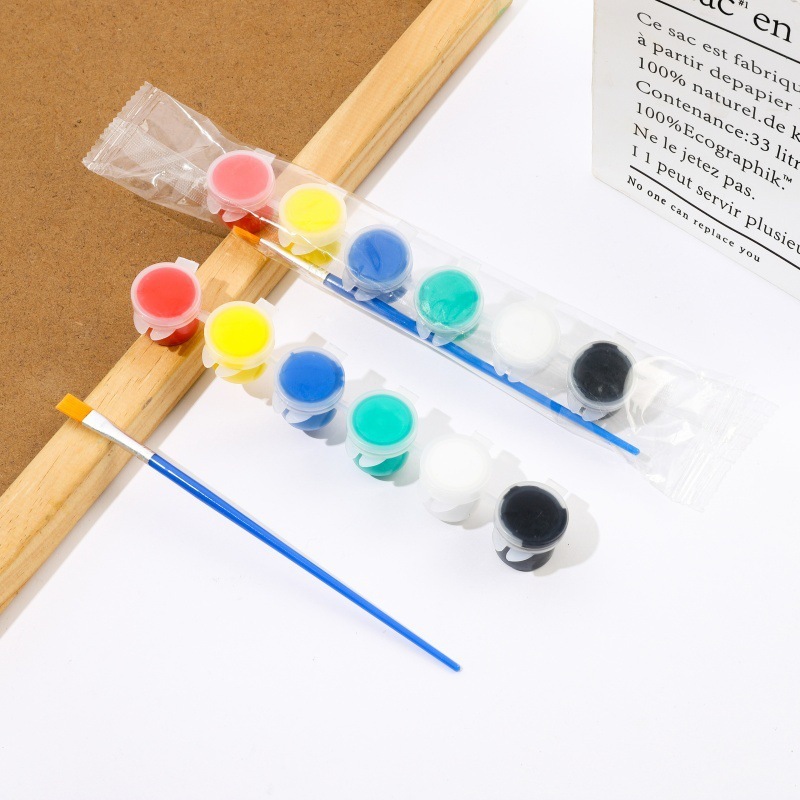メーカーは子供用アクリル絵の具 12 色 6 連体学生アート絵画着色石膏人形絵の具ストリップを供給しています|undefined