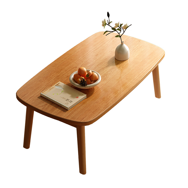 Mesa de té plegable de madera sólida 2026 nueva sala de estar pequeña casa simple moderna de alquiler mesa de comedor mesa pequeña