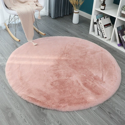 Chair Carpet, Simple White Plush — Car Carpet