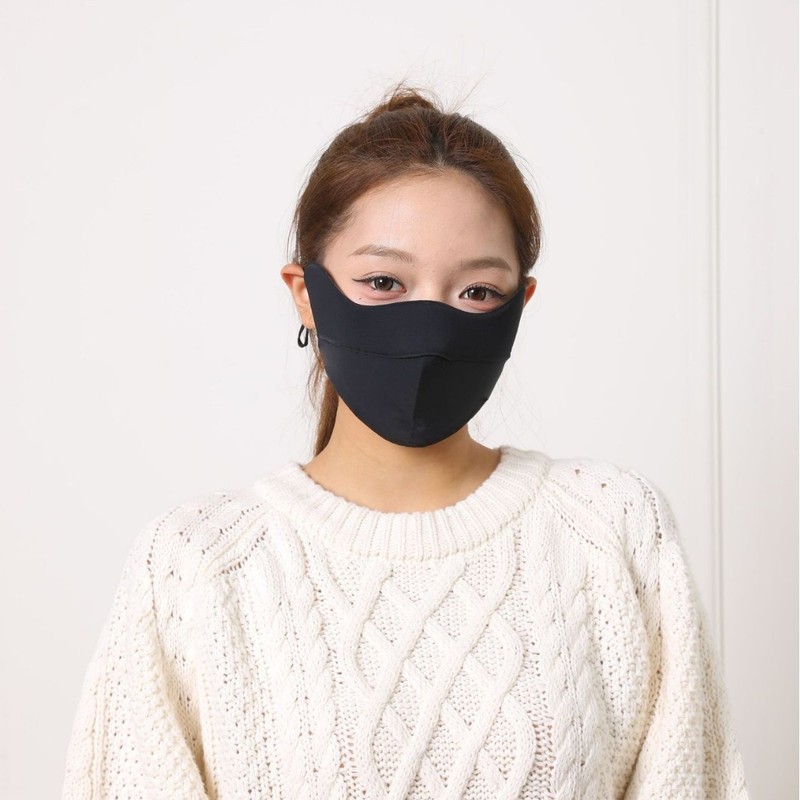 高颜值5D立体保暖口罩防风女可水洗秋冬款透气运动骑行防寒面罩|undefined