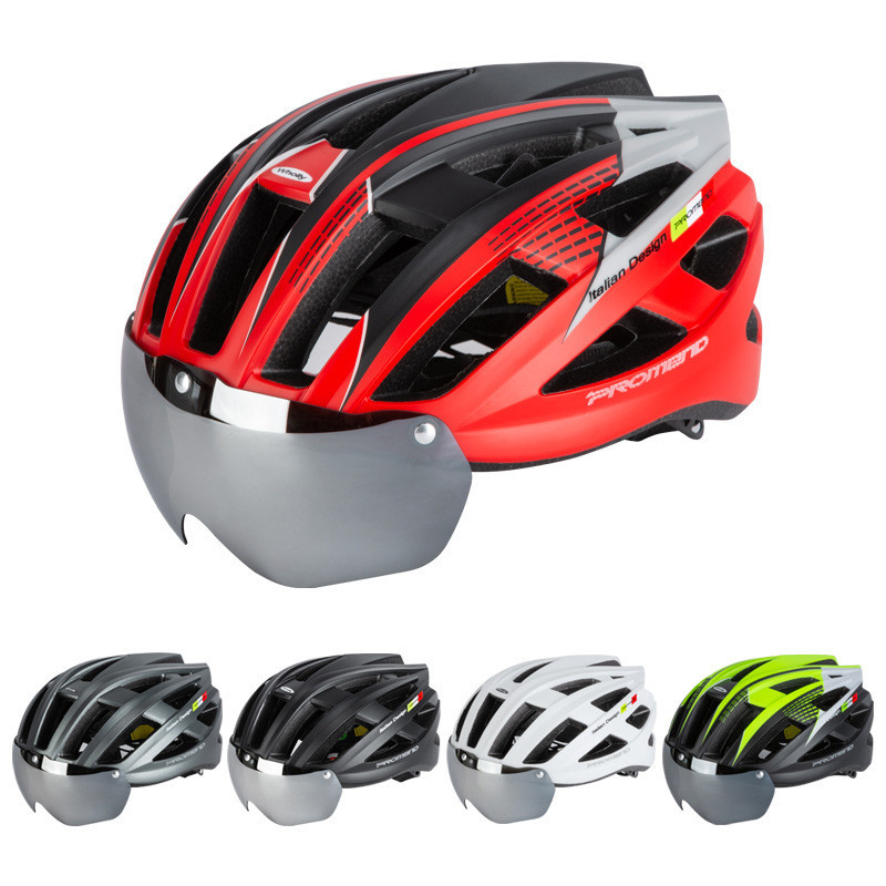 Casco de bicicleta bicicleta de montaña con espejo de viento deportivo al aire libre integrado formación de equipos de casco de bicicleta al por mayor