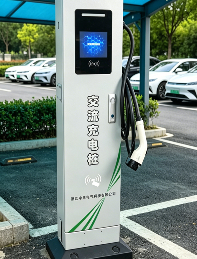 New Energy Electric Vehicle Charging Station Cabinet-Type Single-Gun 7Kw-42Kw Floor-Standing Smart Ac Charging Station