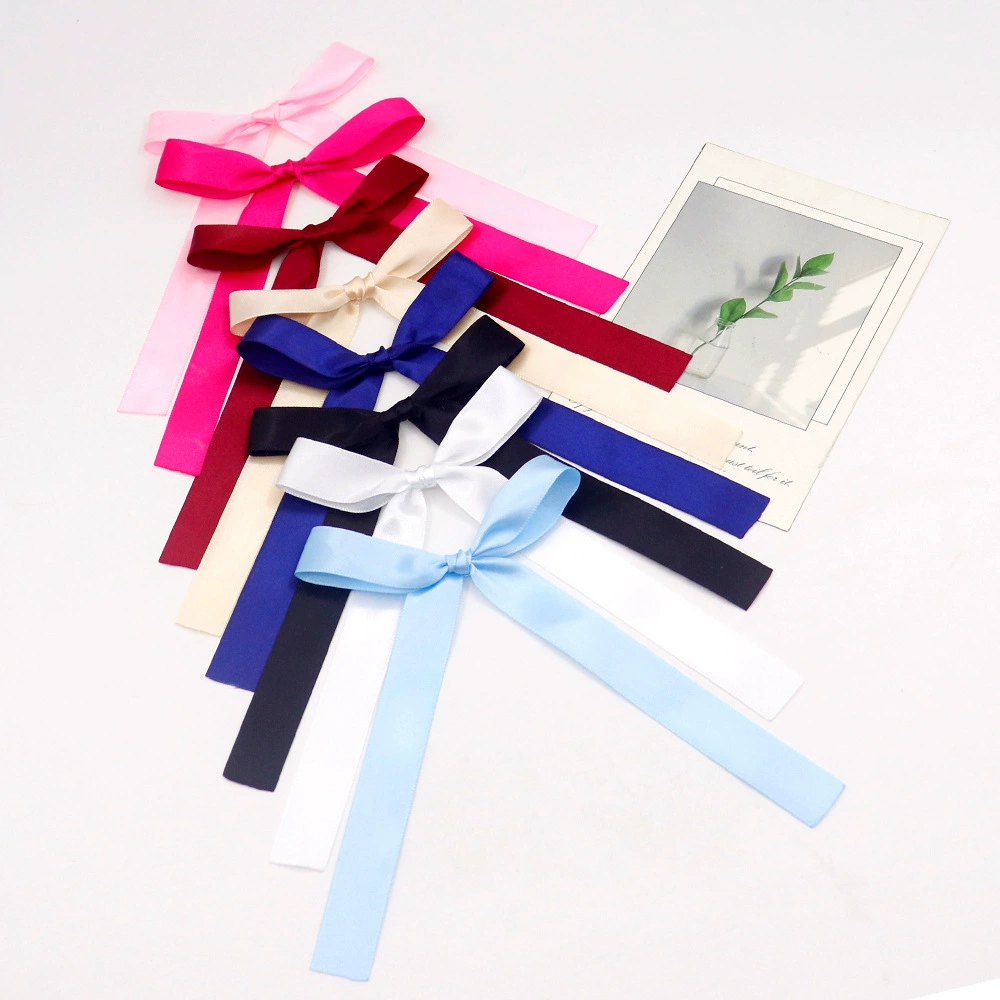 Оптовая продажа 2 см шириной сверхдлинная лента бант DIY головная головная уборка подарочная упаковка бант