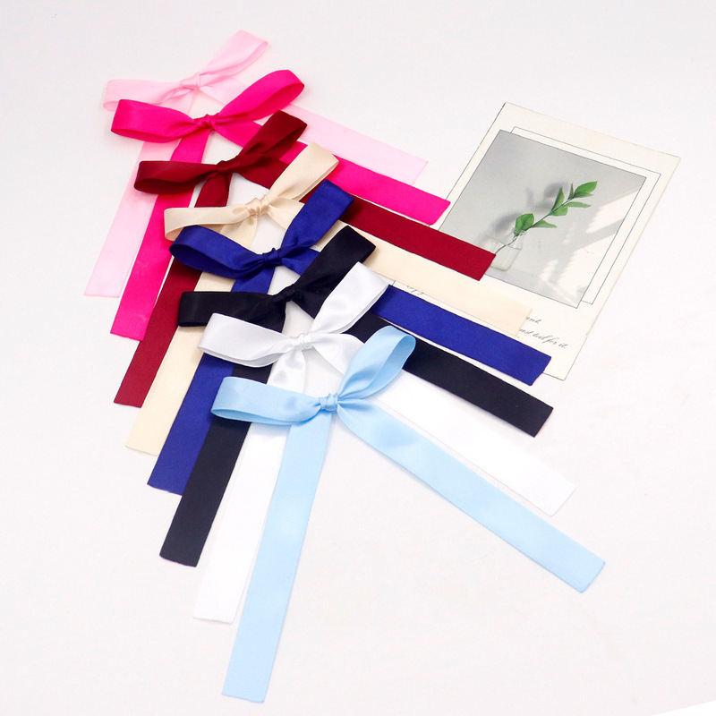 in stock wholesale 2cm wide super long ribbon bow DIY headdress flower headdress gift packaging bow in stock wholesale 2cm wide super long ribbon bow DIY headdress flower headdress gift packaging bow