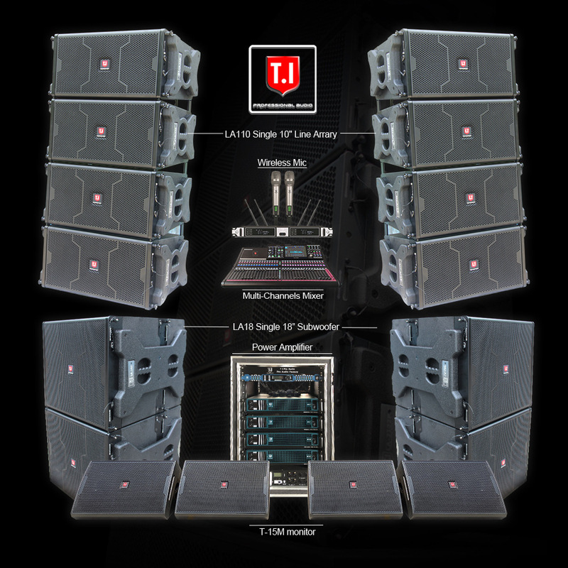 DJ concert stage wedding professional speaker system single 10 inch 2 frequency outdoor indoor line array audio manufacturers