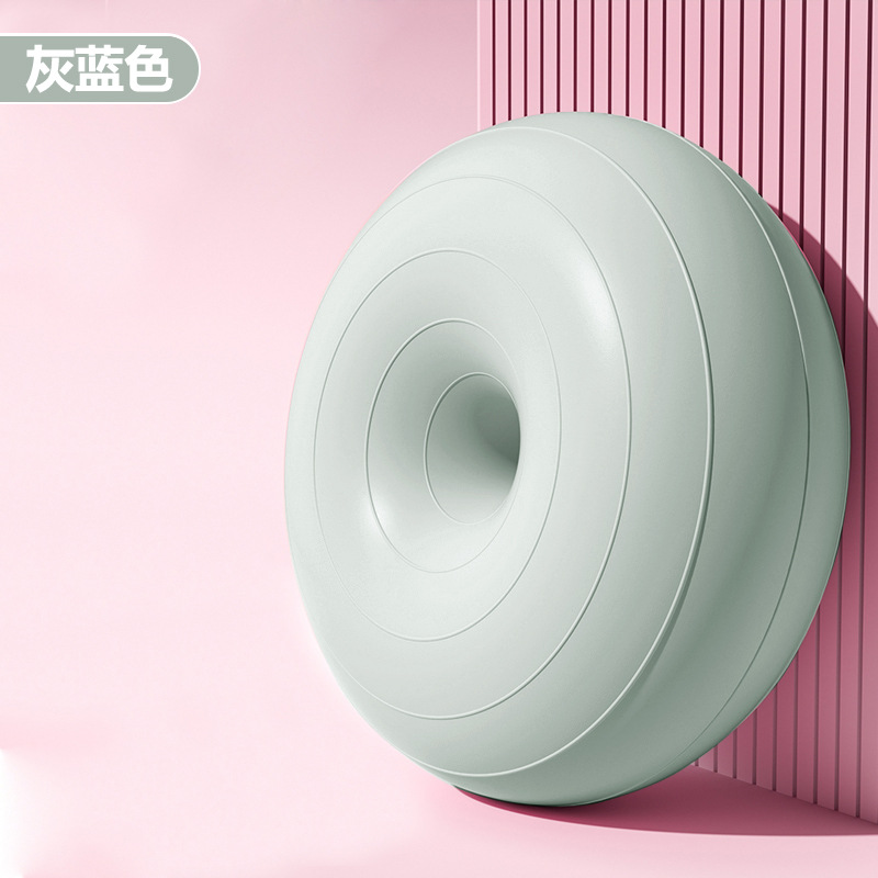 Yoga pvc a prueba de explosiones gruesas bolas de manzana deportes para adultos fitness neumáticos equipo para el hogar donut pilates