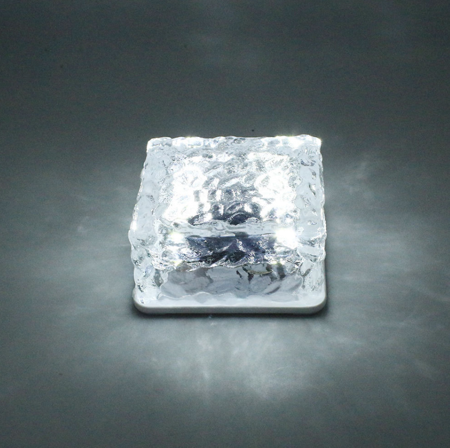 유리 얼음 벽돌 차가운 흰색