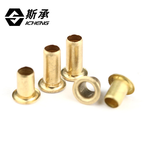 Copper eyelet rivets, hollow copper rivets, single-tube through-core copper rivets, rivets, shoe buttonholes, M1.5M2M3M4M5