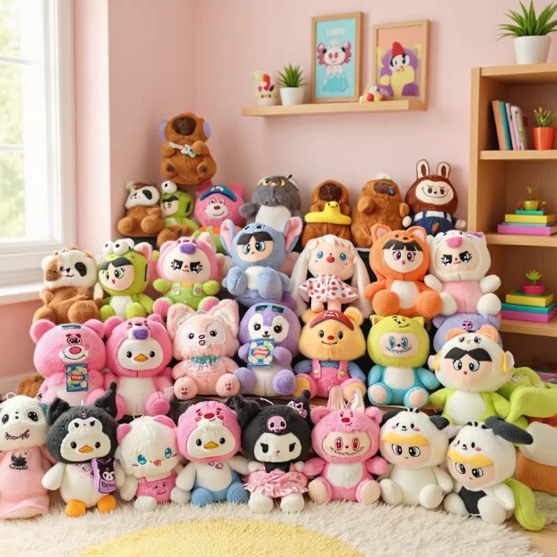 Clip doll machine doll flow 8 inch grab doll wedding throw small doll company activities gift wholesale