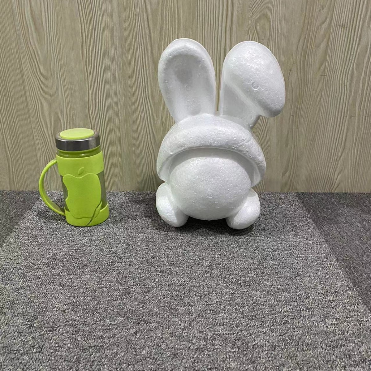 Oso de espuma directo de fábrica blanco DIY material de arreglo floral hecho a mano Día de San Valentín Rosa oso con juguete