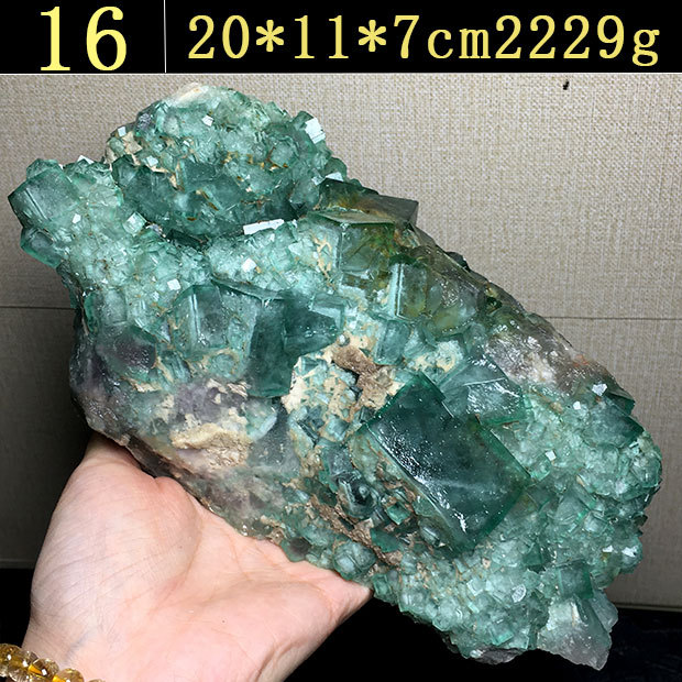 Madagascar Natural Sunlight Green Fluorite Raw Stone Specimen Color Change Green Mineral Crystal 46 sup