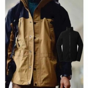 Brand Cross-Border Windproof Couple Jackets Men's and Women's Outdoor Jackets Hooded Workwear Three-In-One Mountaineering Waterproof Wholesale Dropshipping
