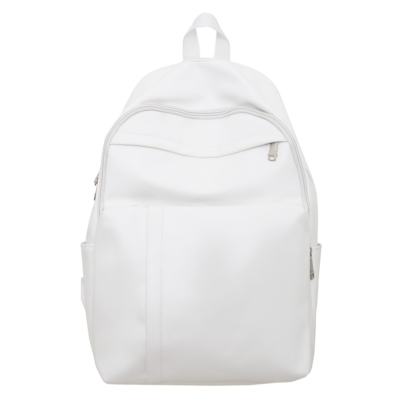 2023 nueva mochila de cuero suave de pareja de gran capacidad casual simple y versátil mochila escolar de computadora de viaje al aire libre al por mayor