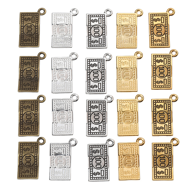 DIY Retro Zinc Alloy Jewelry Accessories Dollar Sign Tag Pendant Factory Direct Sale A800612