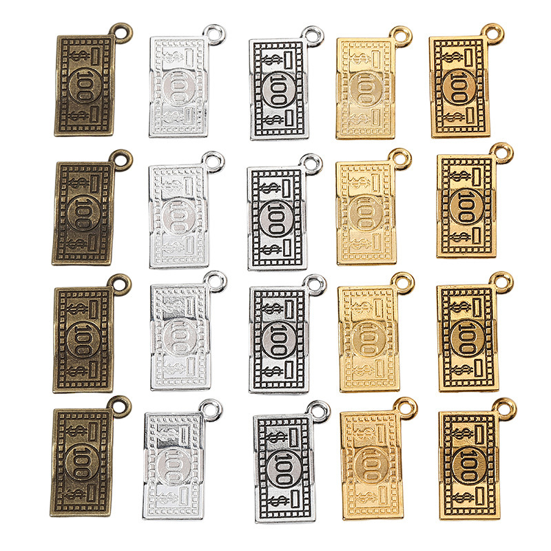 DIY Retro Zinc Alloy Jewelry Accessories Dollar Sign Tag Pendant Factory Direct Sale A800612