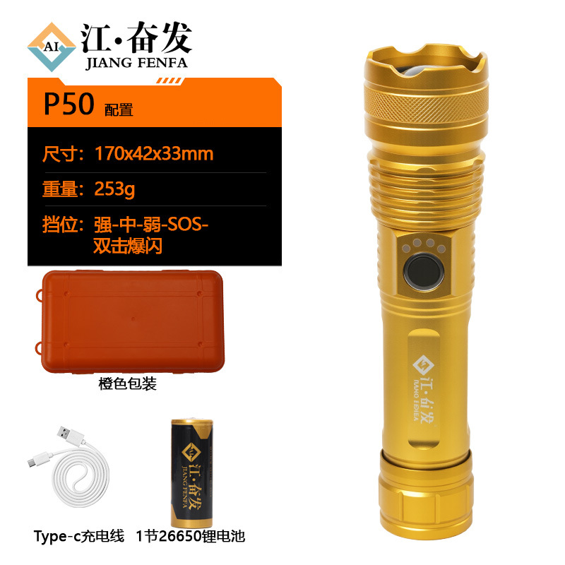 Linterna láser de luz fuerte explosión de larga duración de carga táctica multifuncional mini antorcha láser blanca al aire libre