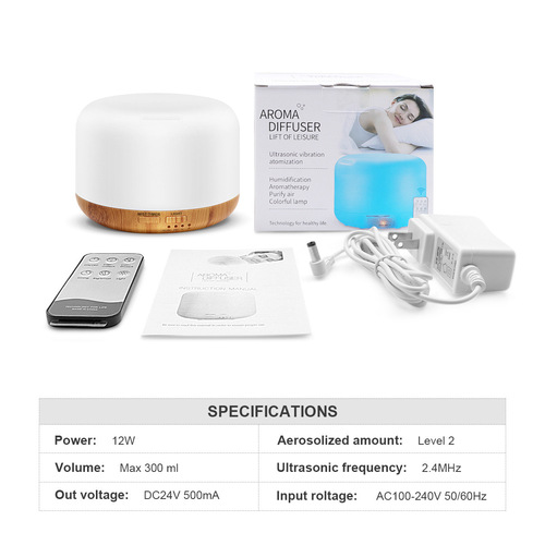 New Product 300ml Ultrasonic Aromatherapy Machine Home Unbranded Humidifier Remote Control Large Capacity Silent Water Oxygen Machine Essential Oil