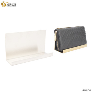 Factory direct supply stainless steel wallet handbag display rack men's and women's bag backrest rack clothing leather bag shop display