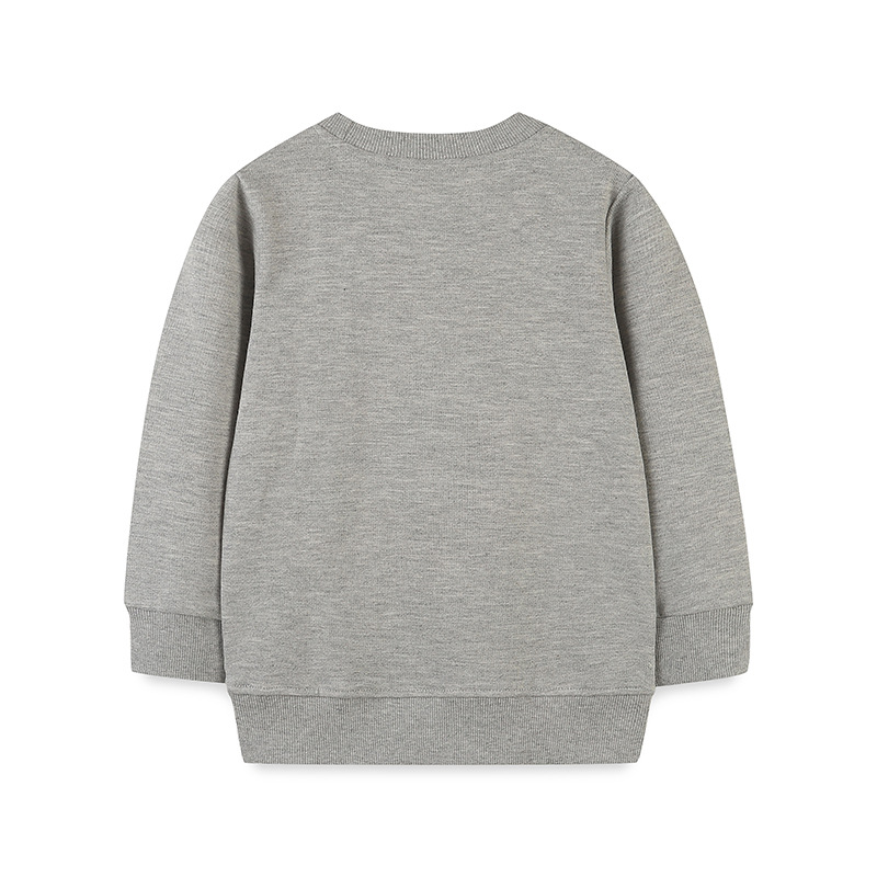 Tops para niños de estilo europeo y americano Otoño Suéter de manga larga para niñas de dibujos animados de cuello redondo camisa para niños