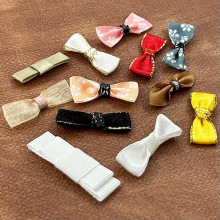 定制加工内衣丝带绸缎带花仔 来样定做生产涤纶包布枕头花蝴蝶结