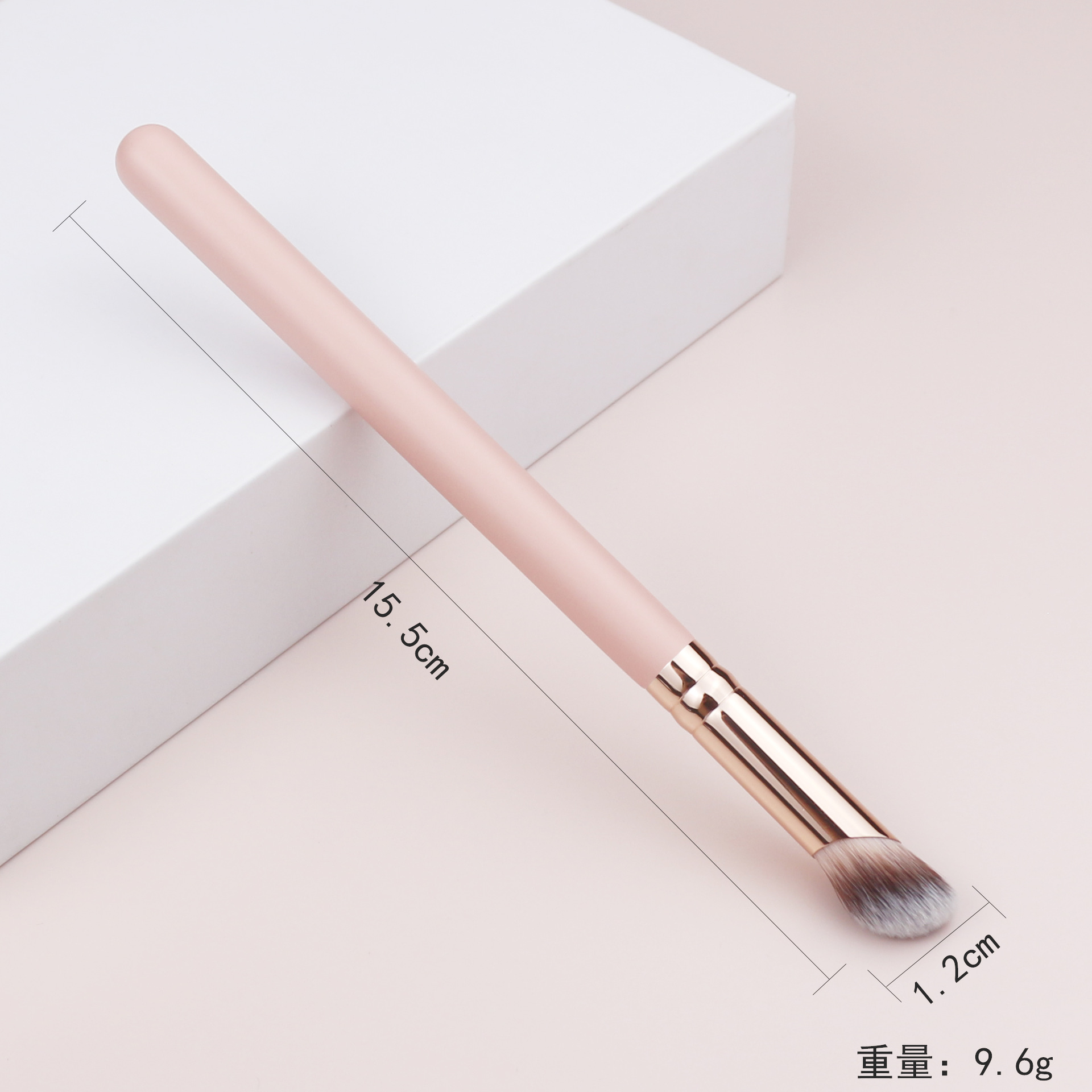 Dedo cepillo de ocultación pendiente cepillo de ocultación inclinado cepillo de base gran pelo suave sin polvo cepillo de base de maquillaje ligero sin marcas
