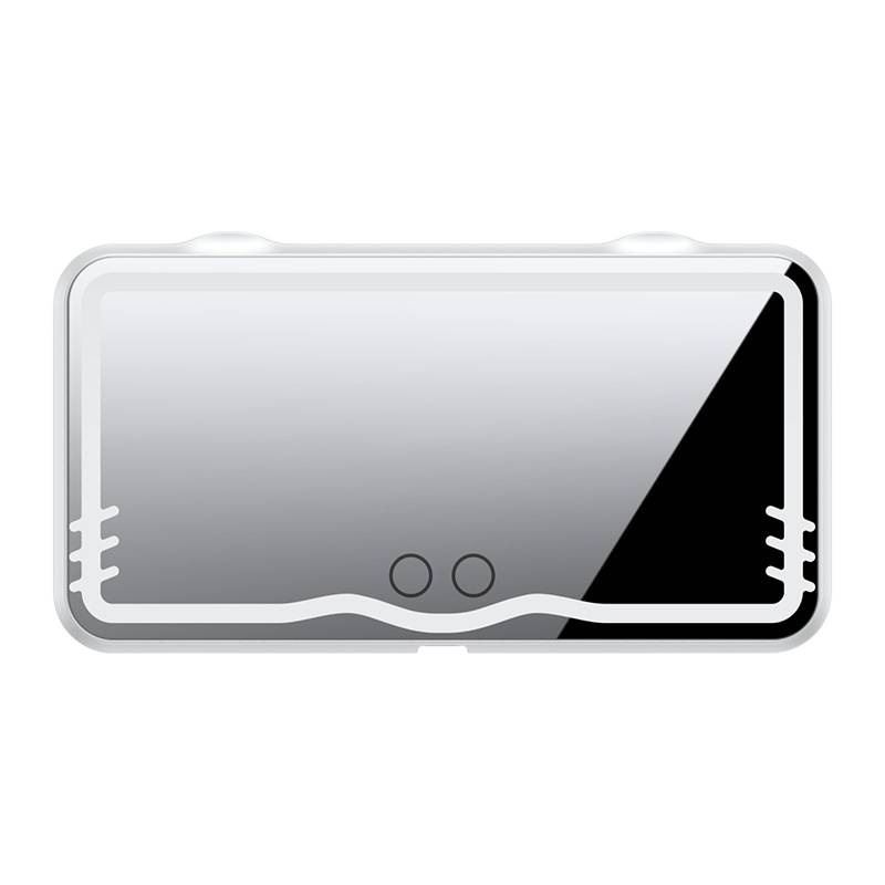 Espejo de maquillaje LED para automóviles, espejo de maquillaje para parasail de automóviles, lámpara LED sin electrodo de atenuación de alta definición, banda de espejo