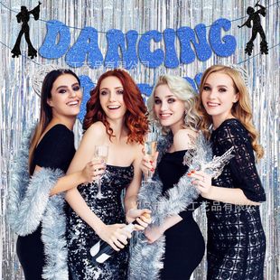 Flash Dancing Queen Party Decoration Bachelorette Disco Ball Banner Birthday Bridal Showdown Wedding Party