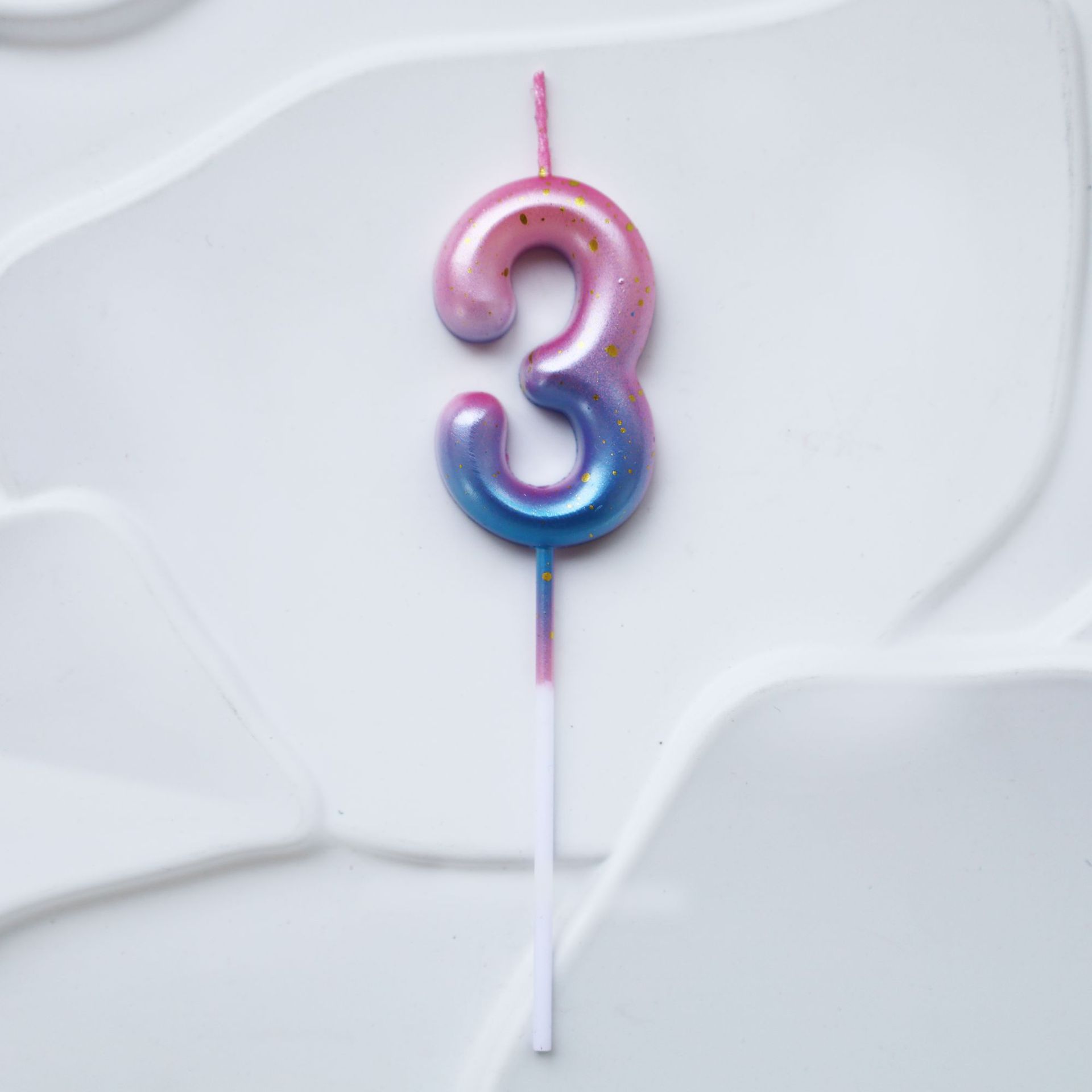 Una variedad de velas digitales transfronterizas, pastel de cumpleaños, oro, color dorado, color caramelo, corona de mariposa, vela digital