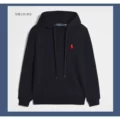 Pullover Hoodie Black Red Logo