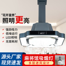 棋牌室空气净化器排烟麻将桌室专用吸烟机台球厅管道抽烟神器吊灯