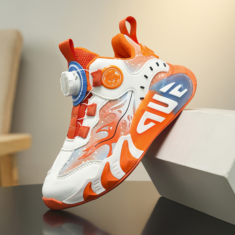 Comercio exterior cruzado zapatos de baloncesto para niños zapatos de entrenamiento de amortiguación para niños zapatos deportivos de carreras niñas ligeros